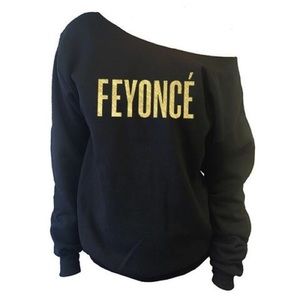 FEYONCE Off the shoulder Sweatshirt